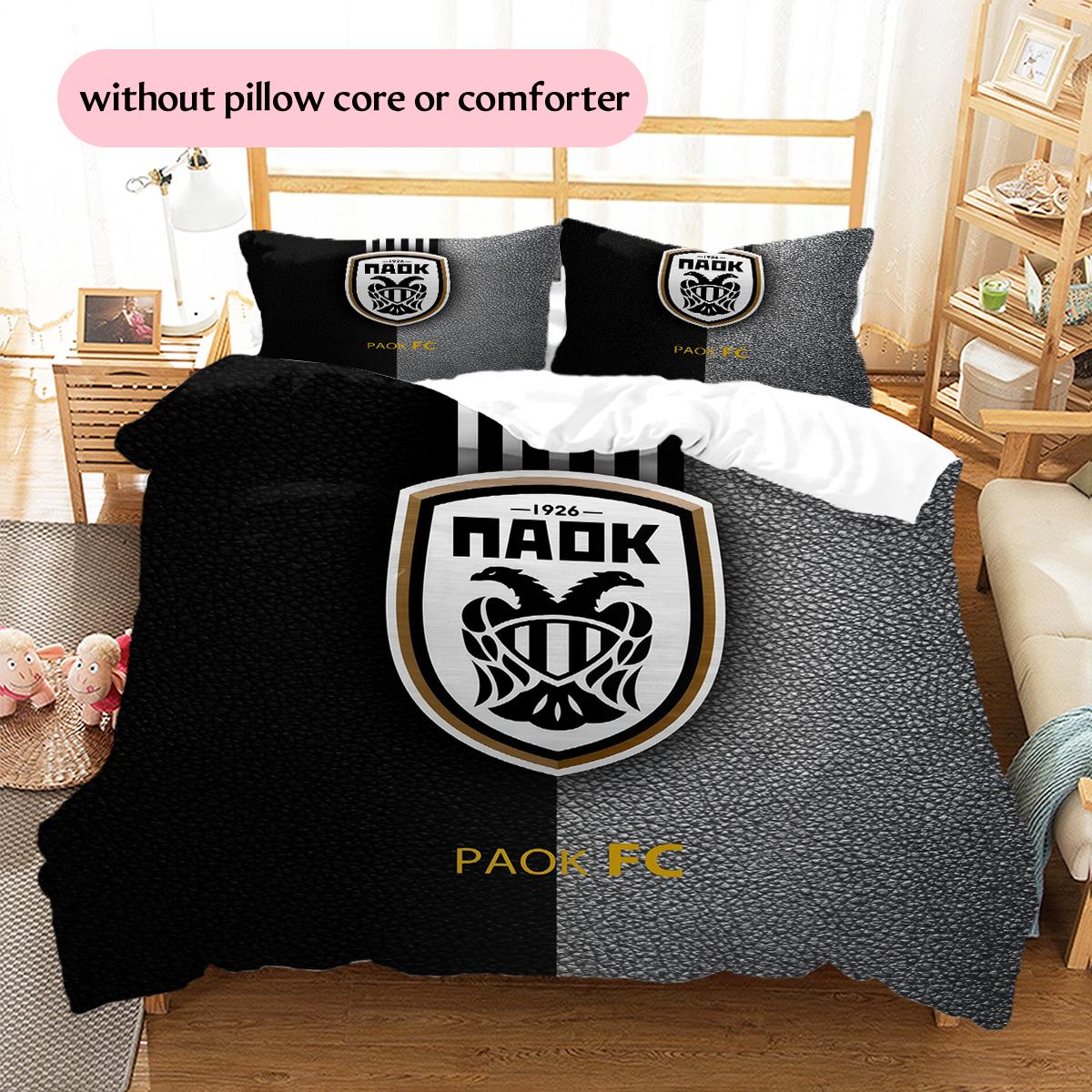 PAOK Football Team badge Pattern Bedding Home Decoration Birthday Gift (1 * duvet cover + 2 * pillowcase, without core) 135x200cm
PAOK Football Team badge Pattern Bedding Home Decoration Birthday Gift (1 * duvet cover + 2 * pillowcase, without core) 135x200cm