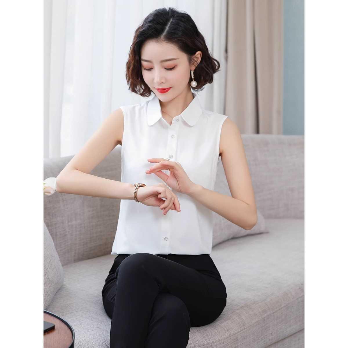 Women s Autumn/Winter Sleeveless Wrinkle-Resistant White Shirt - New Style Slimming Professional Vest Top 3XL
Women s Autumn/Winter Sleeveless Wrinkle-Resistant White Shirt - New Style Slimming Professional Vest Top 3XL