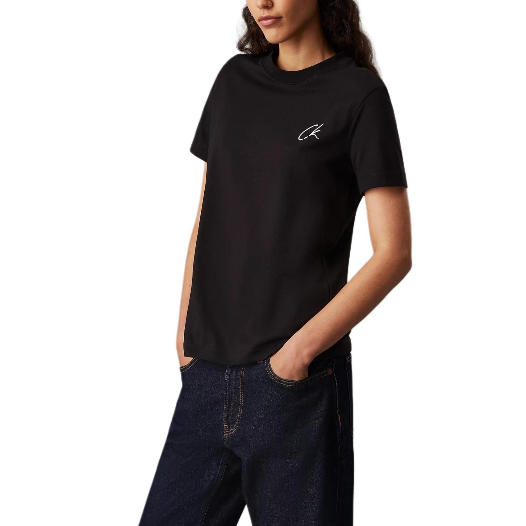 Calvin Klein Embroidered Logo Short Sleeve Regular T-Shirt Women Tops Black J20J224439-BEH XL
Calvin Klein Embroidered Logo Short Sleeve Regular T-Shirt Women Tops Black J20J224439-BEH XL