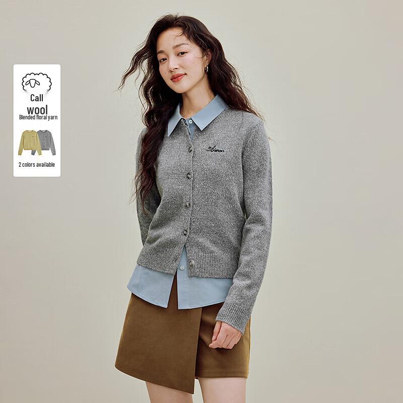 Inman Retro Fuzzy Yarn Round Neck Sweater Cardigan S
Inman Retro Fuzzy Yarn Round Neck Sweater Cardigan S