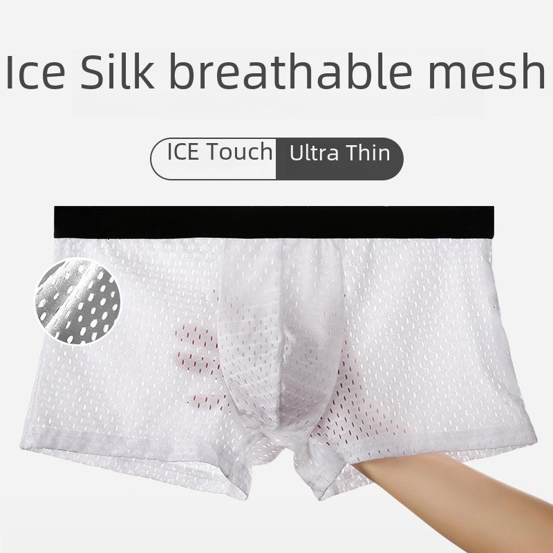 Мужские трусы-боксеры Ice Silk Mesh - дышащее и сексуальное летнее нижнее белье Extra Large
Мужские трусы-боксеры Ice Silk Mesh - дышащее и сексуальное летнее нижнее белье Extra Large