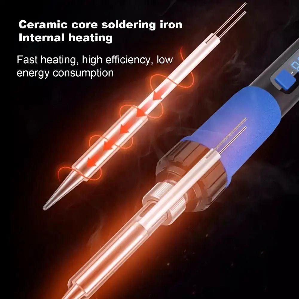 LCD Digital Electric Soldering Iron Adjustable Temperature Soldering Repair Tools Circuit Repair
LCD Digital Electric Soldering Iron Adjustable Temperature Soldering Repair Tools Circuit Repair