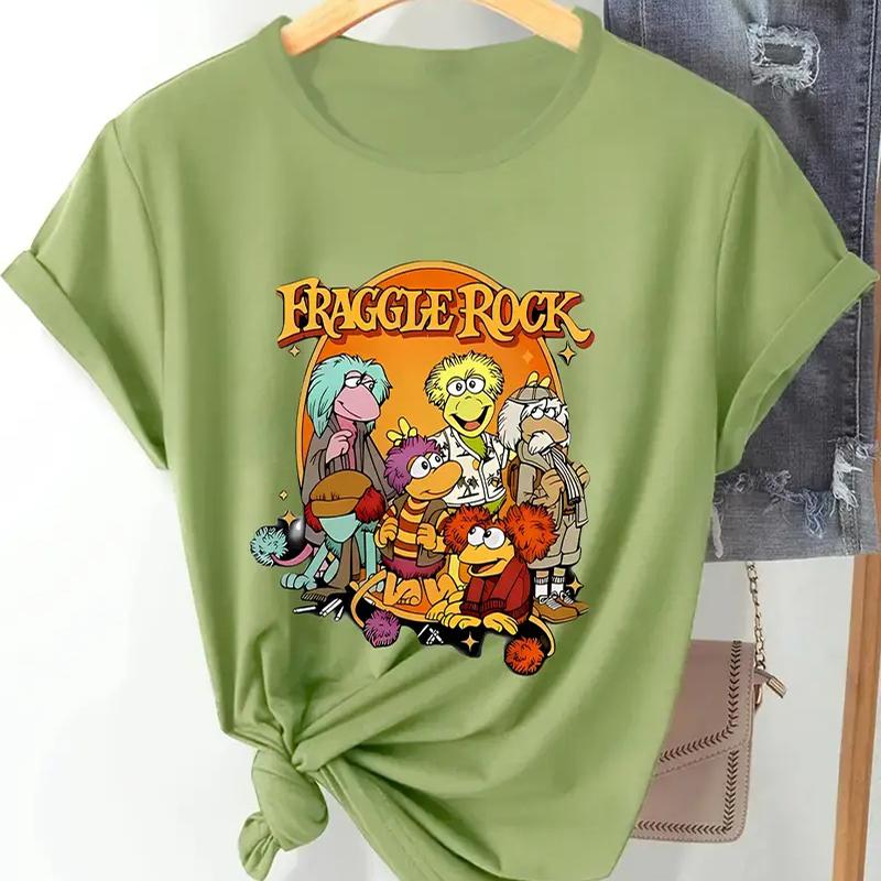 Women Summer T Shirt Retro Fashion Short Sleeve Tees Casual Cartoon Pattern Printed Tops XS зелений
Women Summer T Shirt Retro Fashion Short Sleeve Tees Casual Cartoon Pattern Printed Tops XS зелений