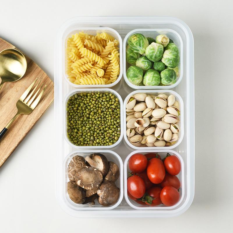 Refrigerator Fresh-keeping Boxes Baby Food Classification Storage Kitchen Compartments Fresh-keeping Storage Boxes 6 small boxes + outer box білий
Refrigerator Fresh-keeping Boxes Baby Food Classification Storage Kitchen Compartments Fresh-keeping Storage Boxes 6 small boxes + outer box білий