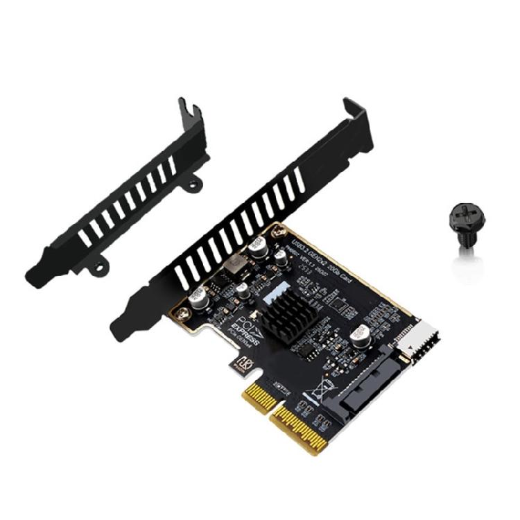 USB 3.2 Gen 2 Type E Front Panel Expansion Card PCIe 4X Interfaced 20Gbps Data Transfer Solution 1
USB 3.2 Gen 2 Type E Front Panel Expansion Card PCIe 4X Interfaced 20Gbps Data Transfer Solution 1