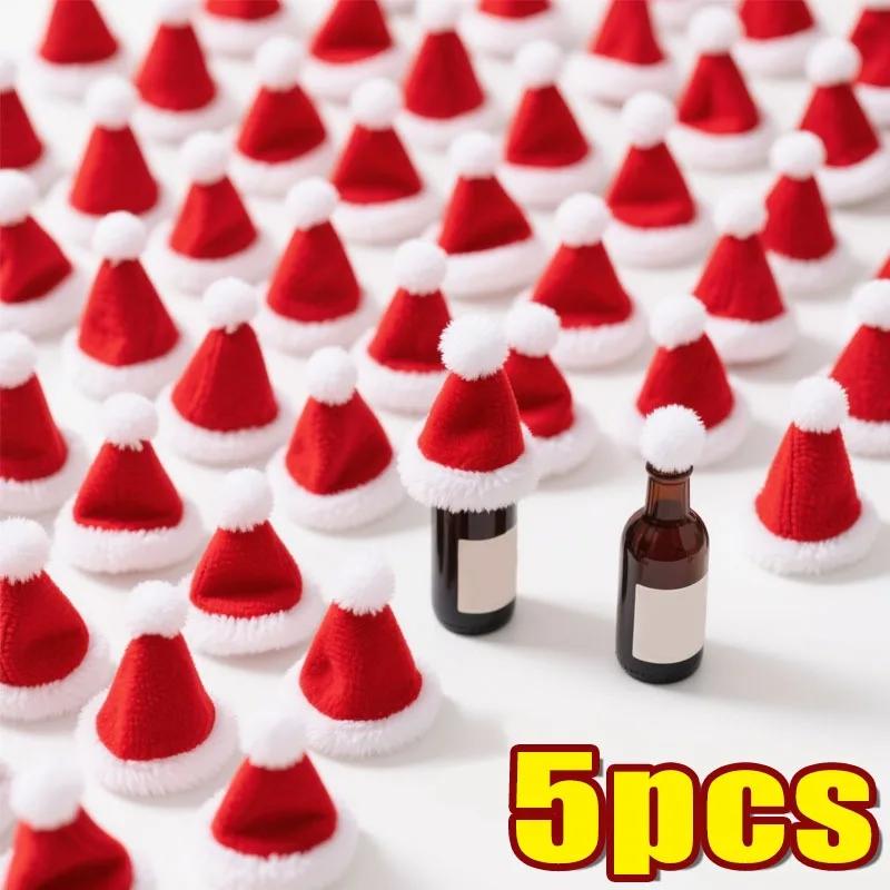 5/100 шт. Мини-шапочки на рождественскую винную бутылку, мягкий бархатный колпак Санты, нетканый материал, декор для рождественской вечеринки, украшение для стола, винной бутылки
5/100 шт. Мини-шапочки на рождественскую винную бутылку, мягкий бархатный колпак Санты, нетканый материал, декор для рождественской вечеринки, украшение для стола, винной бутылки