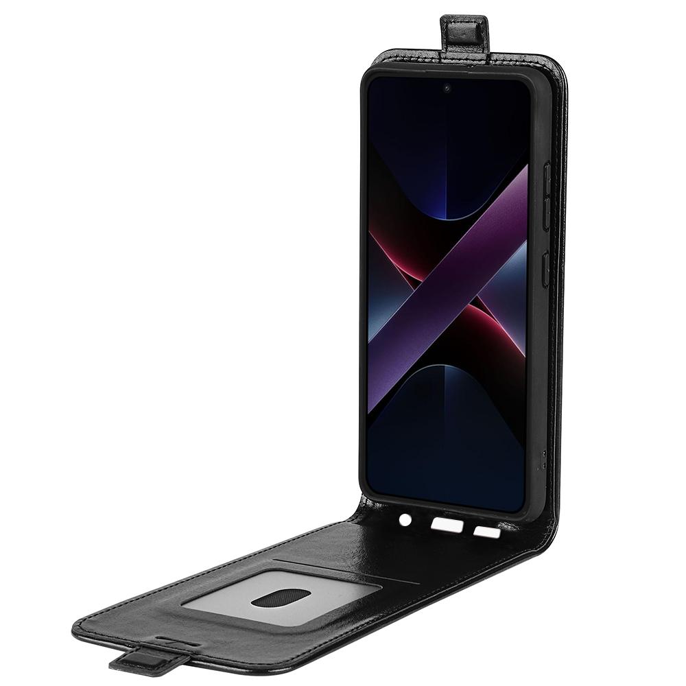 Шкіряний чохол для телефону Xiaomi Poco X7 Pro 5G з вертикальним відкидним слотом для карток Black
Шкіряний чохол для телефону Xiaomi Poco X7 Pro 5G з вертикальним відкидним слотом для карток Black