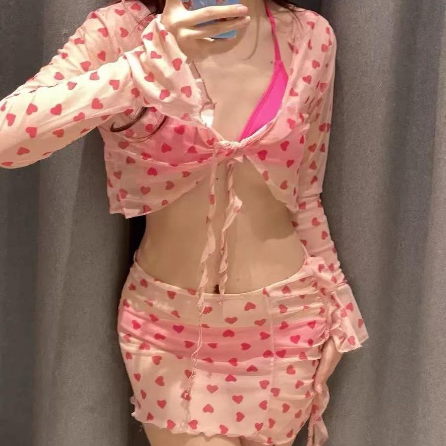 2024 Women s Peach Pink Heart Bikini Set - Sexy Korean Style Beachwear for Vacation Large
2024 Women s Peach Pink Heart Bikini Set - Sexy Korean Style Beachwear for Vacation Large