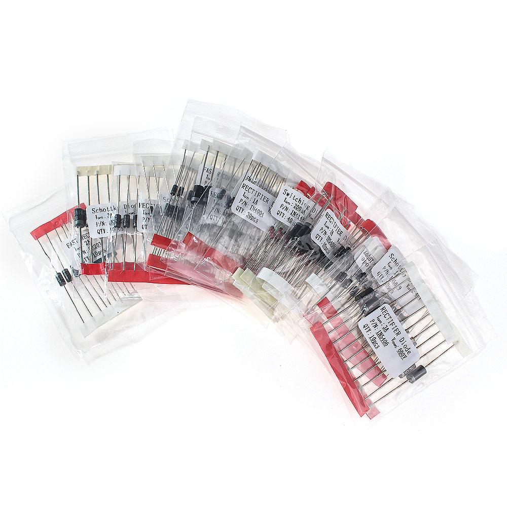 240PCS 14 Kinds Fast Switching Schottky Rectifier Diode Kit 1N4148 1N4007 1N5817 1N5819 1N4001 1N4004 1N5404 1N5406 1N5408 FR107
240PCS 14 Kinds Fast Switching Schottky Rectifier Diode Kit 1N4148 1N4007 1N5817 1N5819 1N4001 1N4004 1N5404 1N5406 1N5408 FR107