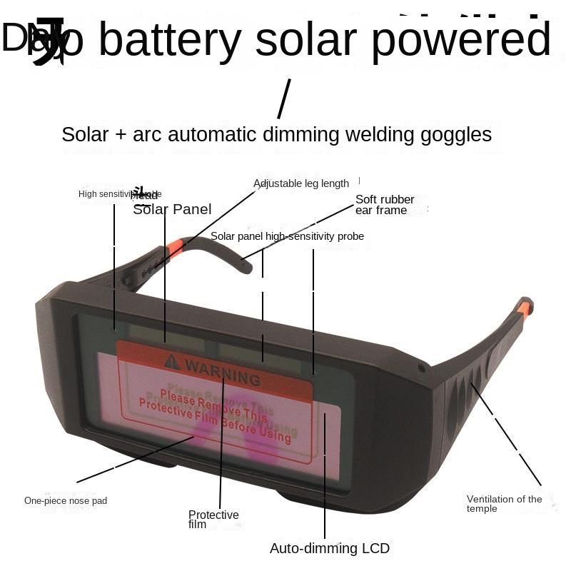 Автоматическое затемнение, очки для электросварки, защитные очки для аргонодуговой сварки с двойной защитой, противоослепляющие очки для дуговой сварки чёрный
Автоматическое затемнение, очки для электросварки, защитные очки для аргонодуговой сварки с двойной защитой, противоослепляющие очки для дуговой сварки чёрный