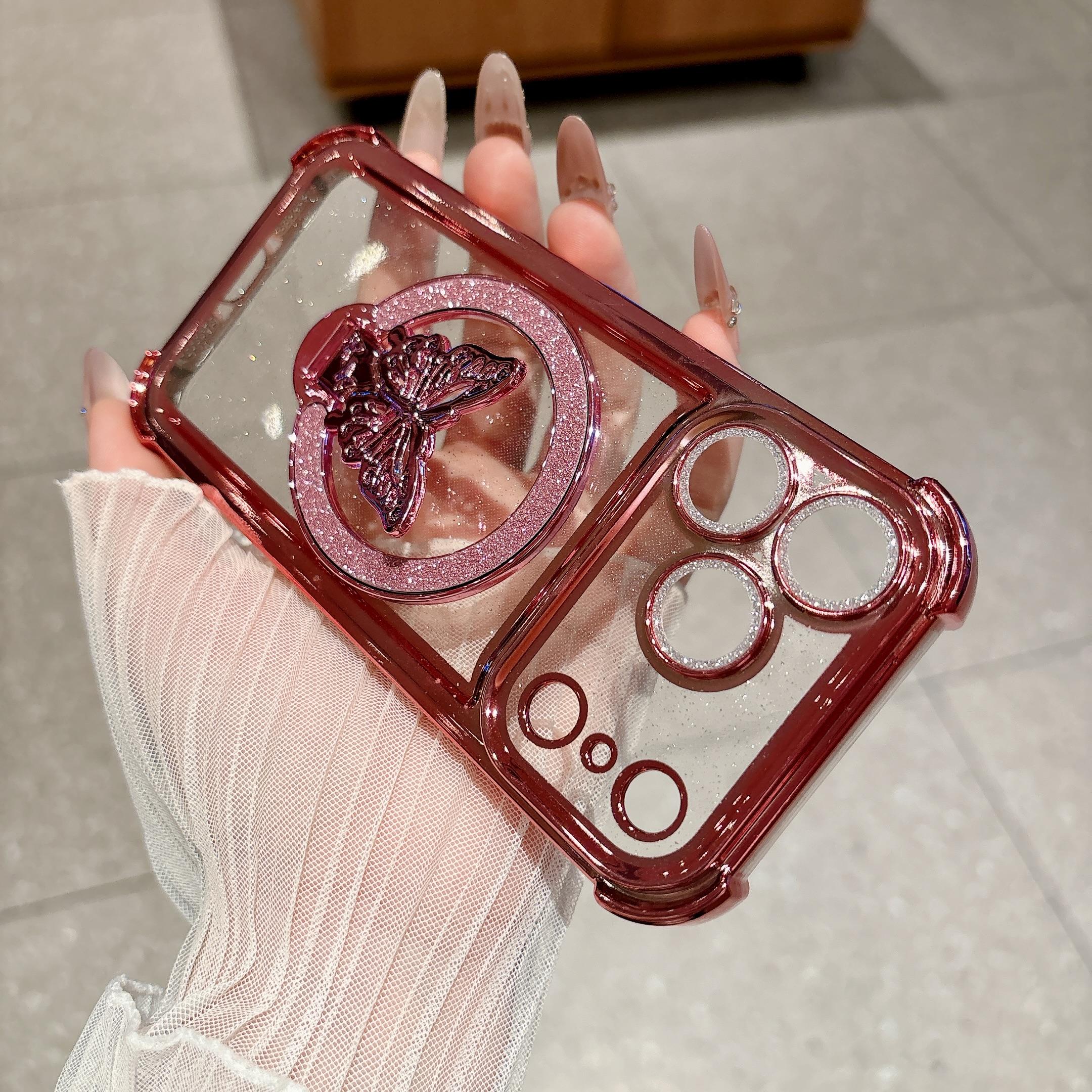 Butterfly Glitter Holder Phone Case For iPhone 11 12 13 14 15 16 17 Pro Max Plus With Lens Bling Protect Shockproof Cover iPhone 12
Butterfly Glitter Holder Phone Case For iPhone 11 12 13 14 15 16 17 Pro Max Plus With Lens Bling Protect Shockproof Cover iPhone 12