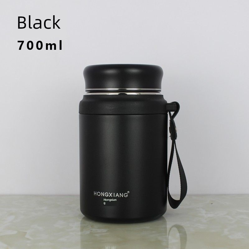 316 Stainless Steel Large-Capacity Thermos Cup for Men, Business Tea Cup, Student Portable Short and Wide Cup, Large-Capacity Water Bottle 700ml Black
316 Stainless Steel Large-Capacity Thermos Cup for Men, Business Tea Cup, Student Portable Short and Wide Cup, Large-Capacity Water Bottle 700ml Black