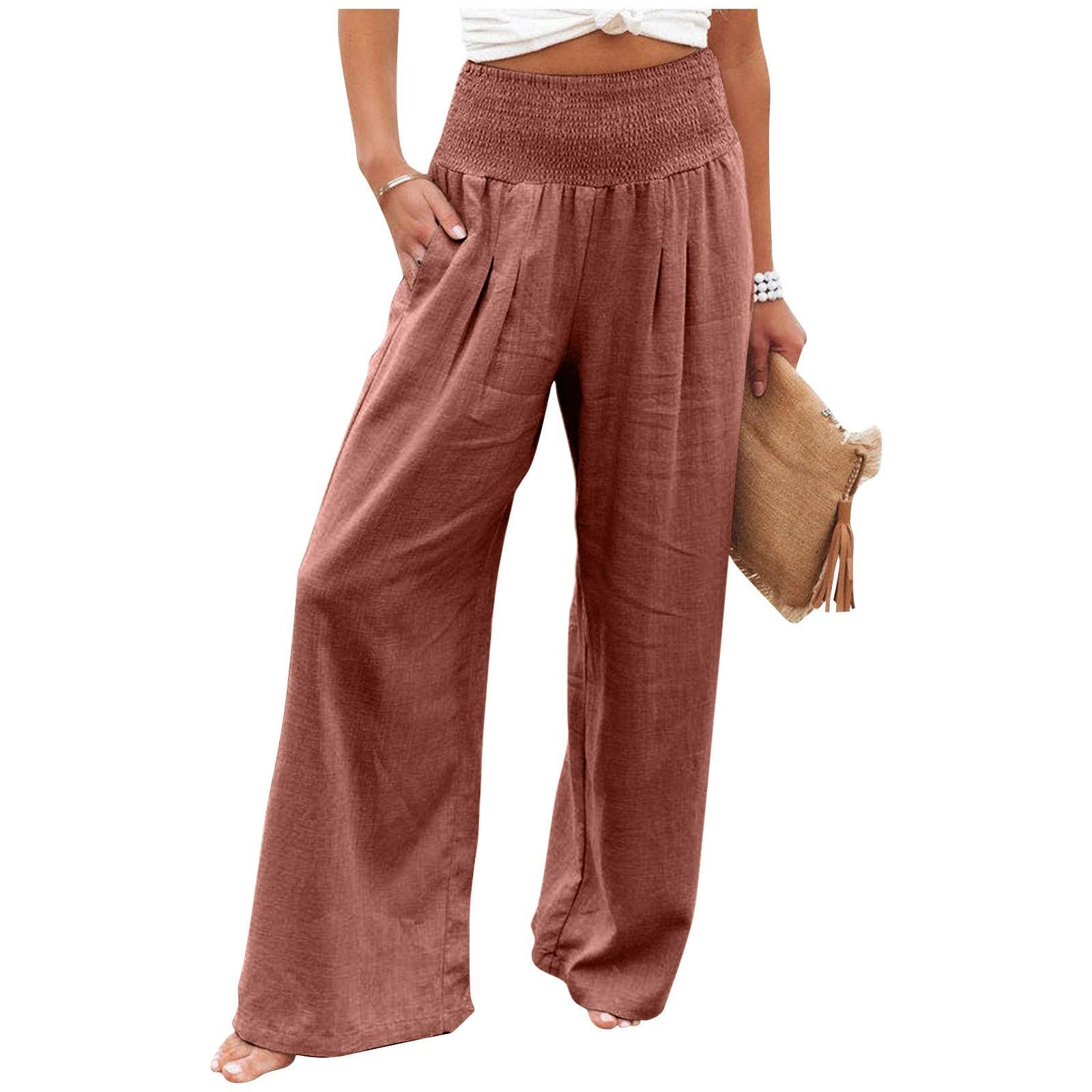 Women s Casual Loose High Waist Cotton Linen Wide Leg Long Pants With Pockets XXL
Women s Casual Loose High Waist Cotton Linen Wide Leg Long Pants With Pockets XXL