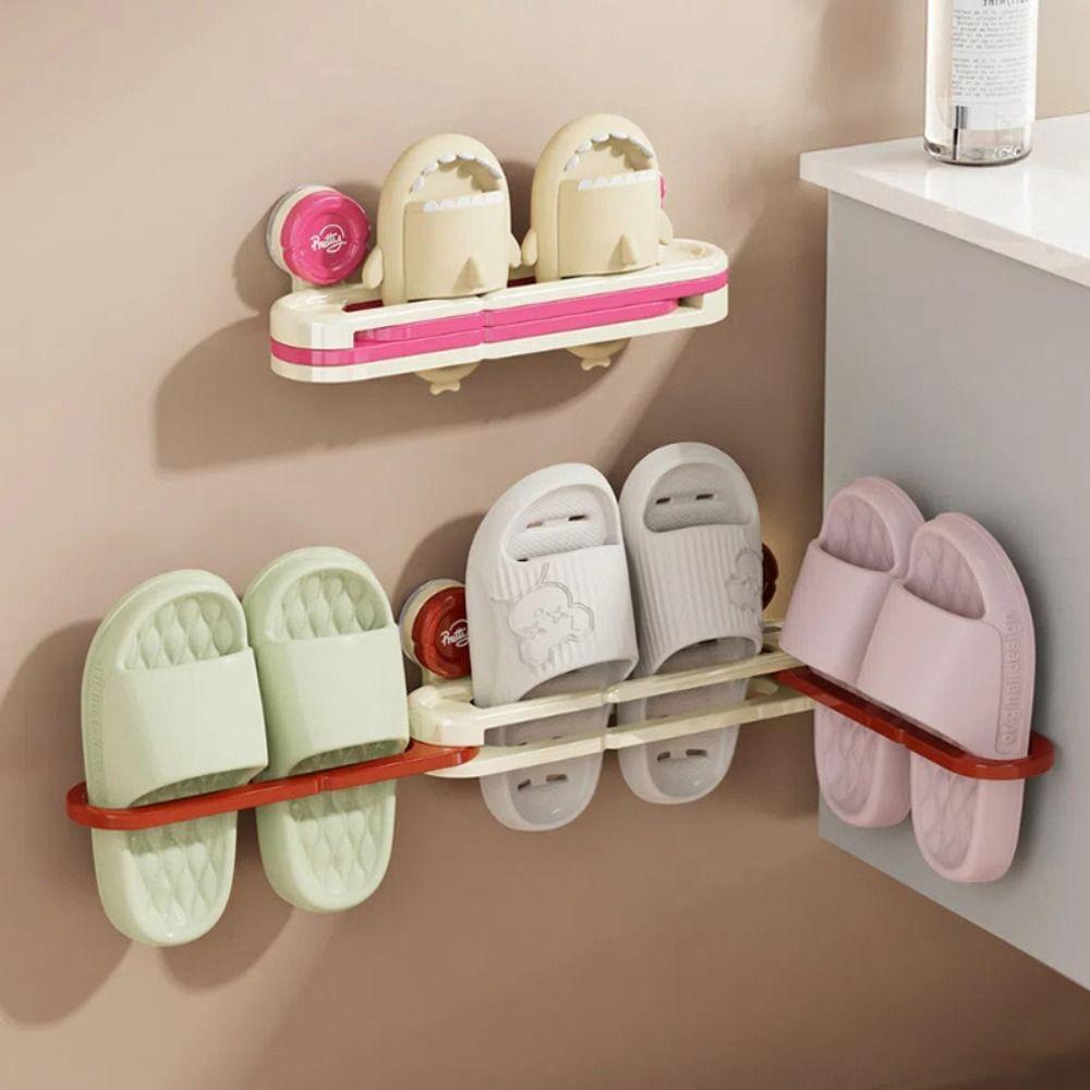 Folding 3-in-1 Slipper Rack Suction Cup Shoe Rack Durable Bathroom Storage Rack рожевий
Folding 3-in-1 Slipper Rack Suction Cup Shoe Rack Durable Bathroom Storage Rack рожевий