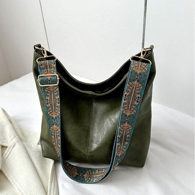 Women Shoulder Bag Large Capacity Soft PU Leather Hobo Bag Wide Strap Crossbody Bag Vintage Slouchy Handbag армія зелений колір
Women Shoulder Bag Large Capacity Soft PU Leather Hobo Bag Wide Strap Crossbody Bag Vintage Slouchy Handbag армія зелений колір