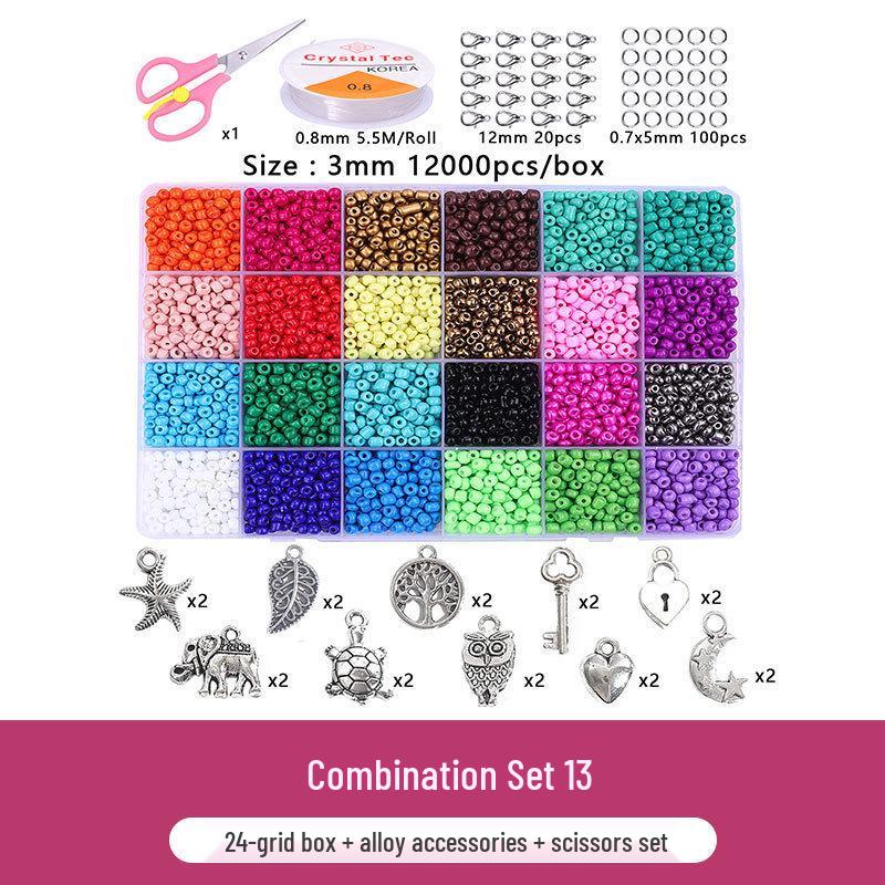 Набор для изготовления ожерелья и браслета из стекляруса 24 цветов с застежкой-лобстером
Набор для изготовления ожерелья и браслета из стекляруса 24 цветов с застежкой-лобстером