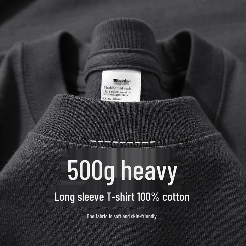 Premium 500g Heavyweight Gray Pure Cotton Double-Sided Brushed Long-Sleeve Unisex T-Shirt. XL (72.5-82.5 kg)
Premium 500g Heavyweight Gray Pure Cotton Double-Sided Brushed Long-Sleeve Unisex T-Shirt. XL (72.5-82.5 kg)