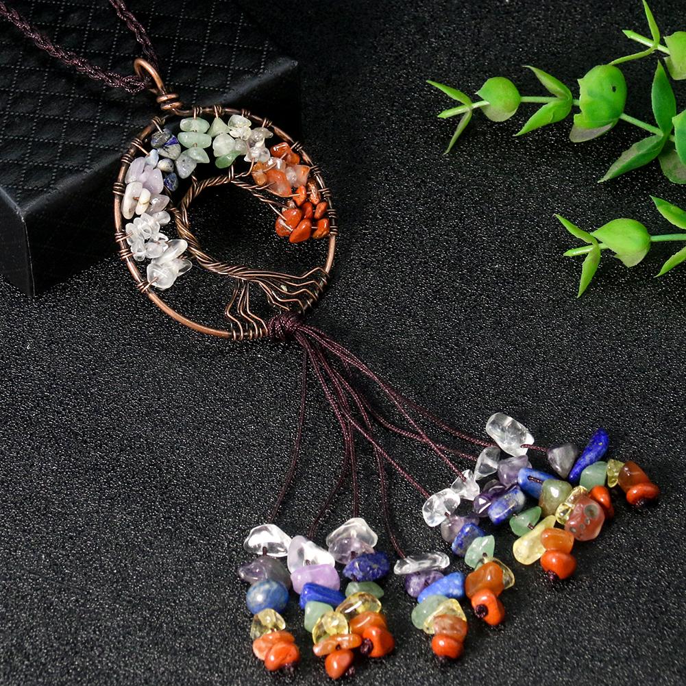 Muy Bien Chakra Tree of Life Crystal Car Hanging Decoracion Feng Shui Natural Stone Lucky Healing Reiki Energy Keychain Cuestion
Muy Bien Chakra Tree of Life Crystal Car Hanging Decoracion Feng Shui Natural Stone Lucky Healing Reiki Energy Keychain Cuestion