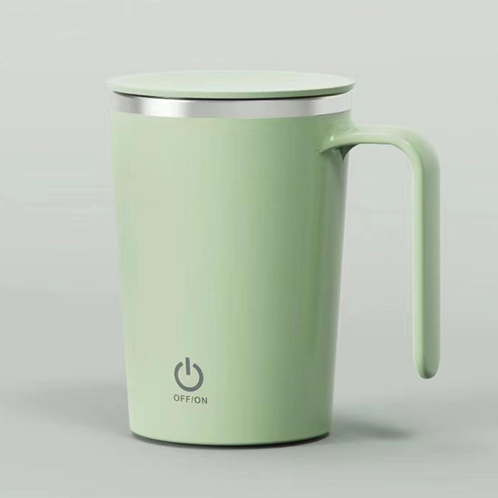 Автоматическая чашка для помешивания Магнитная кружка Перезаряжаемая чашка для помешивания кофе Электрическая ленивая вращающаяся чашка для офисов One Size зелёный