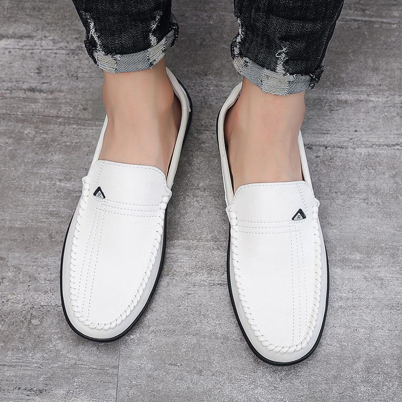 Новые модные британские повседневные кожаные туфли, комбинезоны, туфли Дуду, летнее вождение одной ногой, мужские лоферы 39 белый
Новые модные британские повседневные кожаные туфли, комбинезоны, туфли Дуду, летнее вождение одной ногой, мужские лоферы 39 белый