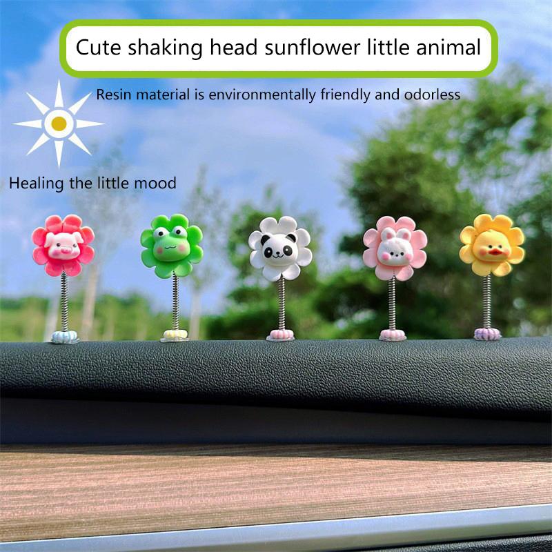 2/5Pcs Car Dashboard Ornament Cute Shaking Head Center Console Decoration Cartoon Creative Animal Sunflower Small Ornaments
2/5Pcs Car Dashboard Ornament Cute Shaking Head Center Console Decoration Cartoon Creative Animal Sunflower Small Ornaments