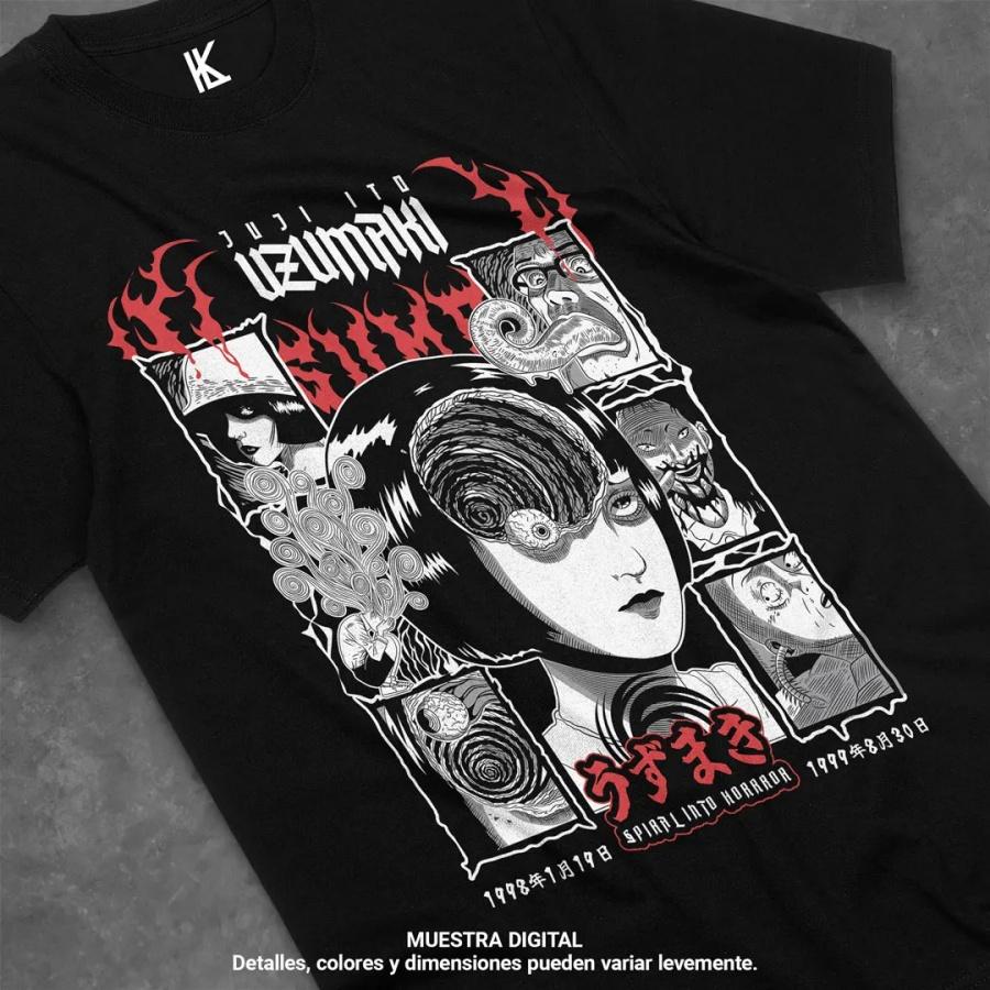Junji Ito Uzumaki Anime Cartton T-shirt Women s Men s Summer T-shirt Casual Oversized Short Sleeve Women s Men s Unisex Clothing XXXXXL чорний
Junji Ito Uzumaki Anime Cartton T-shirt Women s Men s Summer T-shirt Casual Oversized Short Sleeve Women s Men s Unisex Clothing XXXXXL чорний