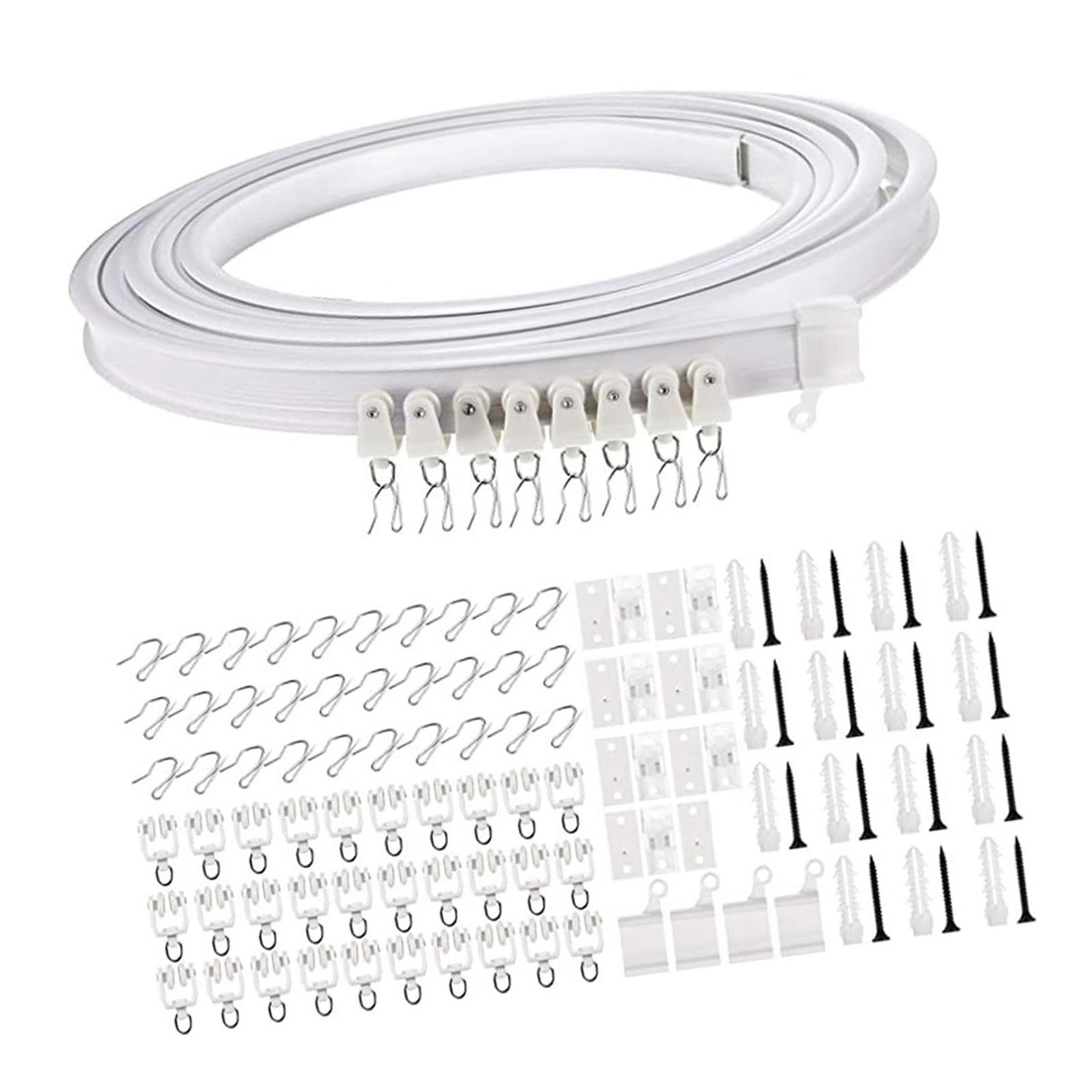 Multipurpose 5 Meter Curved Curtain Rails Kits with Accessories for Smooth Glides Drapes Ceiling Curtain Track Set
Multipurpose 5 Meter Curved Curtain Rails Kits with Accessories for Smooth Glides Drapes Ceiling Curtain Track Set