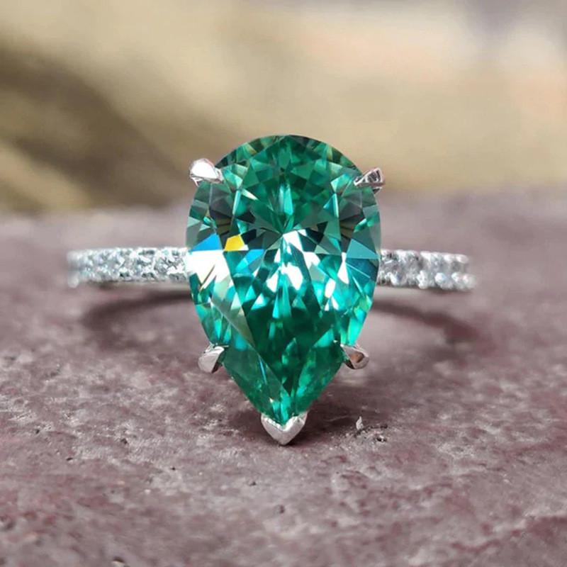 925 Sterling Silver Green Cubic Zirconia Ring for Women Exquisite Wedding Band Accessories Lady s Rings Party Trendy Jewelry 6
925 Sterling Silver Green Cubic Zirconia Ring for Women Exquisite Wedding Band Accessories Lady s Rings Party Trendy Jewelry 6