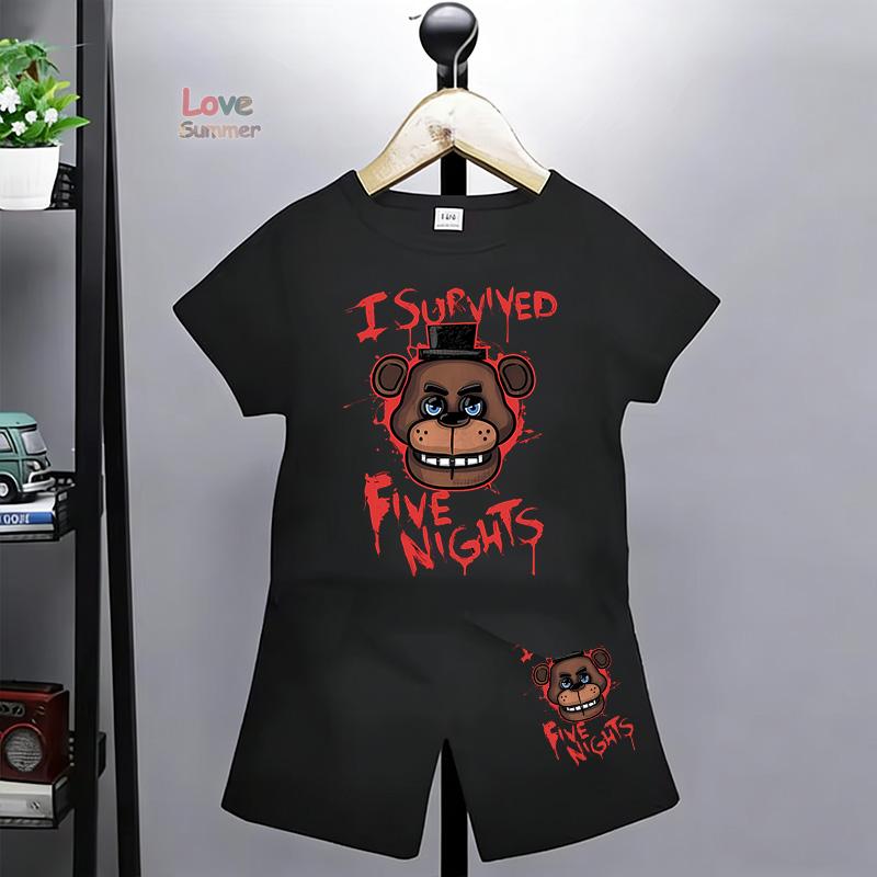 Набор футболок FNAF Дышащий Детский Пять Ночей Топ Мальчики Девочки Летний С Фредди Короткий рукав Шорты Комплект из двух предметов 100
Набор футболок FNAF Дышащий Детский Пять Ночей Топ Мальчики Девочки Летний С Фредди Короткий рукав Шорты Комплект из двух предметов 100