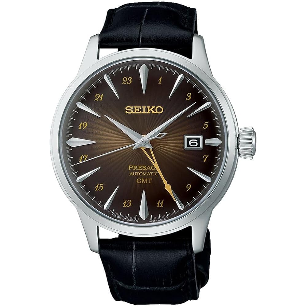Seiko PRESAGE Automatic Cocktail GMT 4R34 Brown SSK039J1 Watch, Brown, Strap
Seiko PRESAGE Automatic Cocktail GMT 4R34 Brown SSK039J1 Watch, Brown, Strap