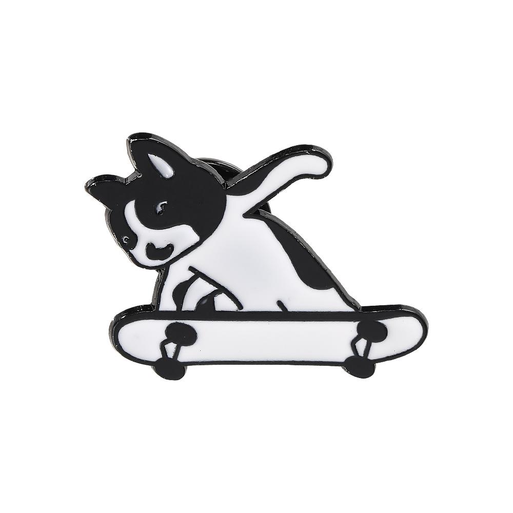 Funny Skateboarding Dog Enamel Brooches Black Puppy Pins For Pet Lovers Backpack Bag Hat Jewlery Gift
Funny Skateboarding Dog Enamel Brooches Black Puppy Pins For Pet Lovers Backpack Bag Hat Jewlery Gift