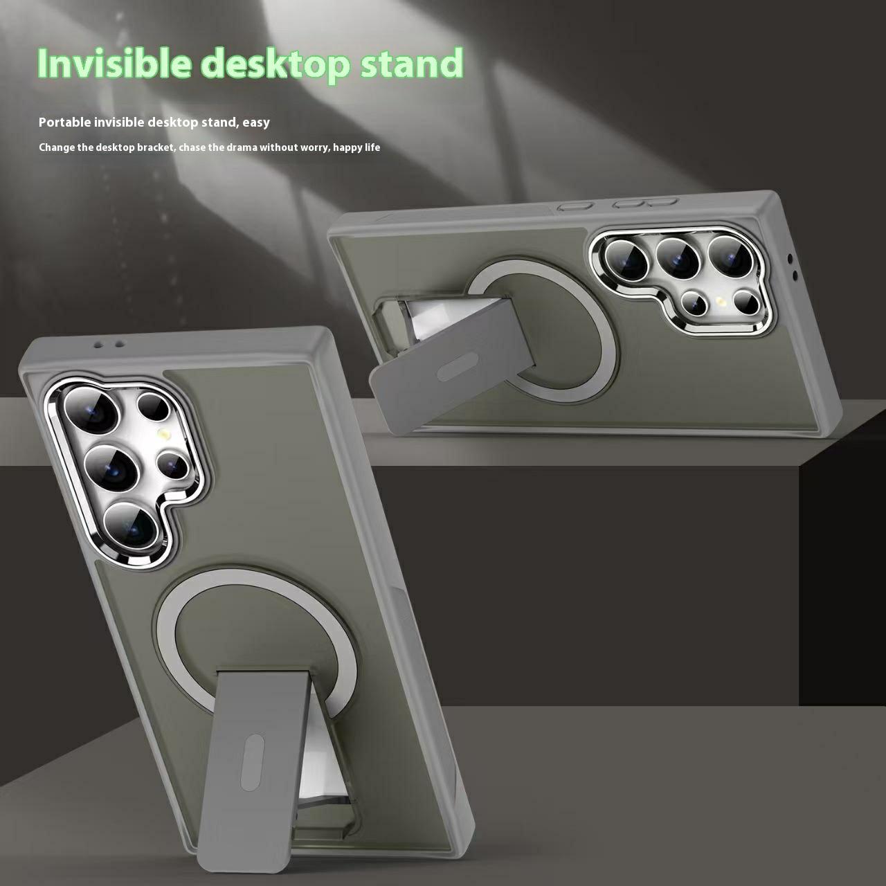 For Samsung Galaxy S24 Ultra Case Compatible with MagSafe PC+TPU Phone Cover with Kickstand Transparent Black
For Samsung Galaxy S24 Ultra Case Compatible with MagSafe PC+TPU Phone Cover with Kickstand Transparent Black