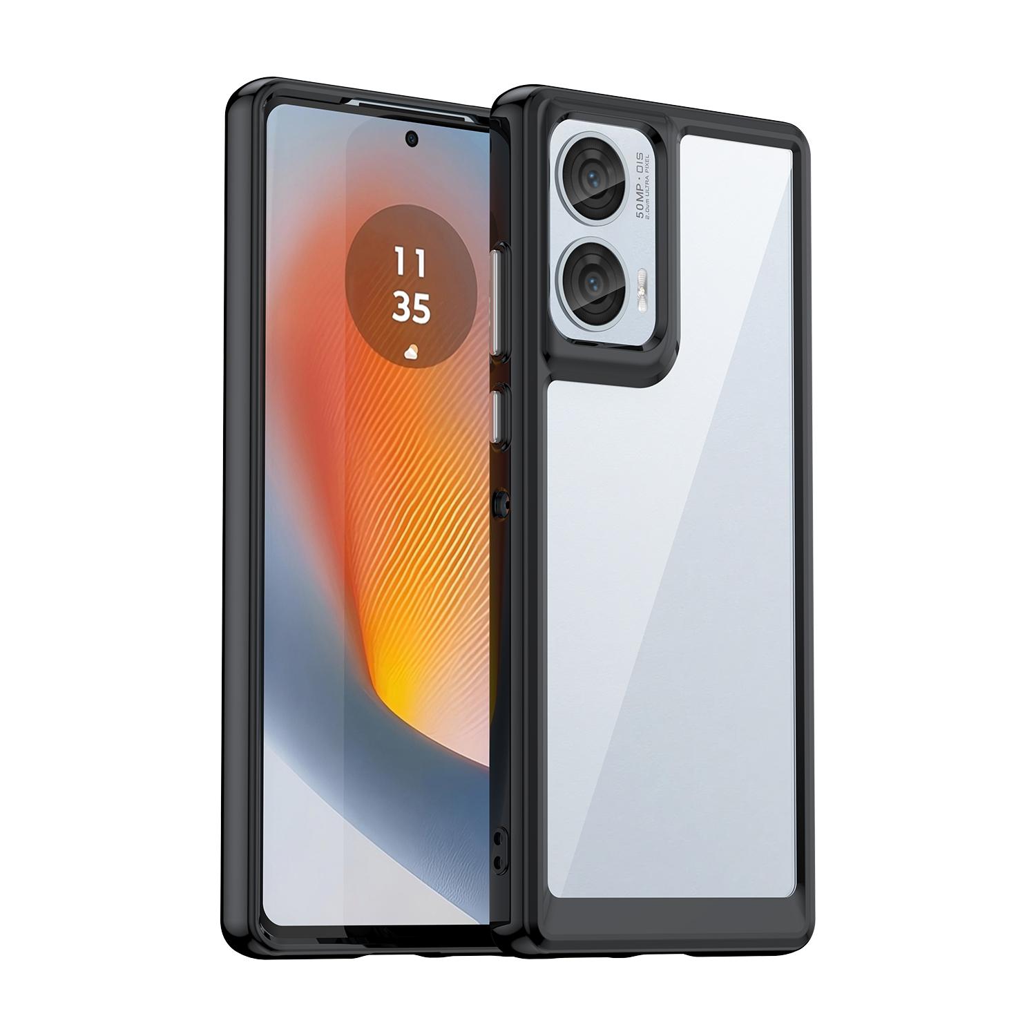 For Motorola Edge 50 Fusion 5G Phone Case WANLONFENG XC Series TPU Acrylic Cover with Tempered Glass (Big Lens Hole) Black
For Motorola Edge 50 Fusion 5G Phone Case WANLONFENG XC Series TPU Acrylic Cover with Tempered Glass (Big Lens Hole) Black