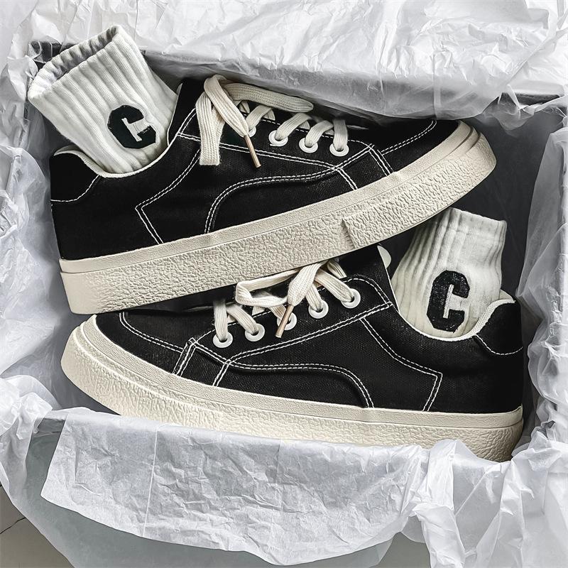 Мужская обувь модная обувь парусиновая обувь мужская низкая пара корейская версия универсальная белая обувь повседневная обувь для скейтборда мужская синяя парусиновая обувь 44 чёрный
Мужская обувь модная обувь парусиновая обувь мужская низкая пара корейская версия универсальная белая обувь повседневная обувь для скейтборда мужская синяя парусиновая обувь 44 чёрный