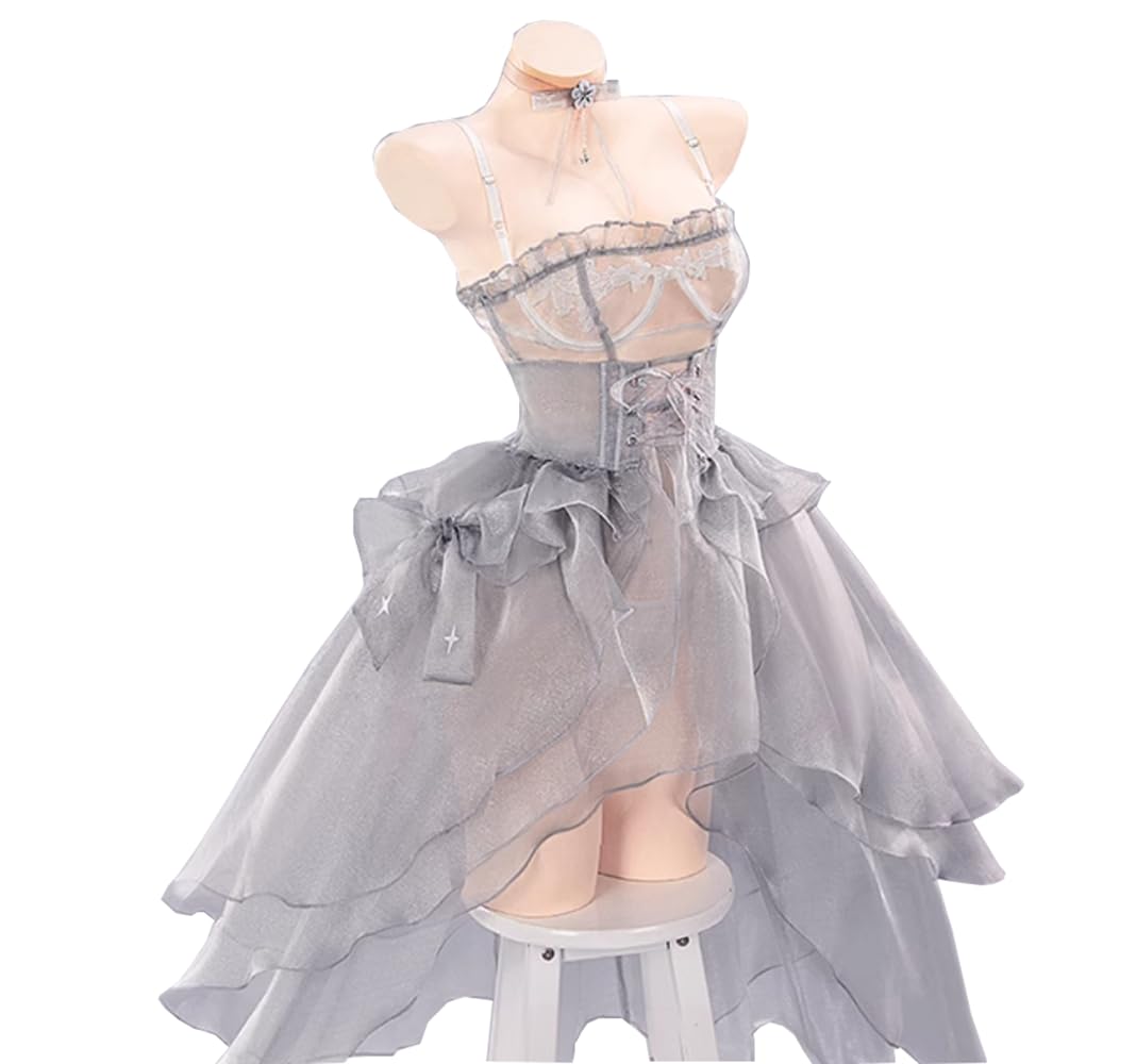 Pupubanbanya Miku Cinderella Cosplay Costume (Lavender) Gray, Size S/M, for Christmas, Halloween, and Party Use
Pupubanbanya Miku Cinderella Cosplay Costume (Lavender) Gray, Size S/M, for Christmas, Halloween, and Party Use