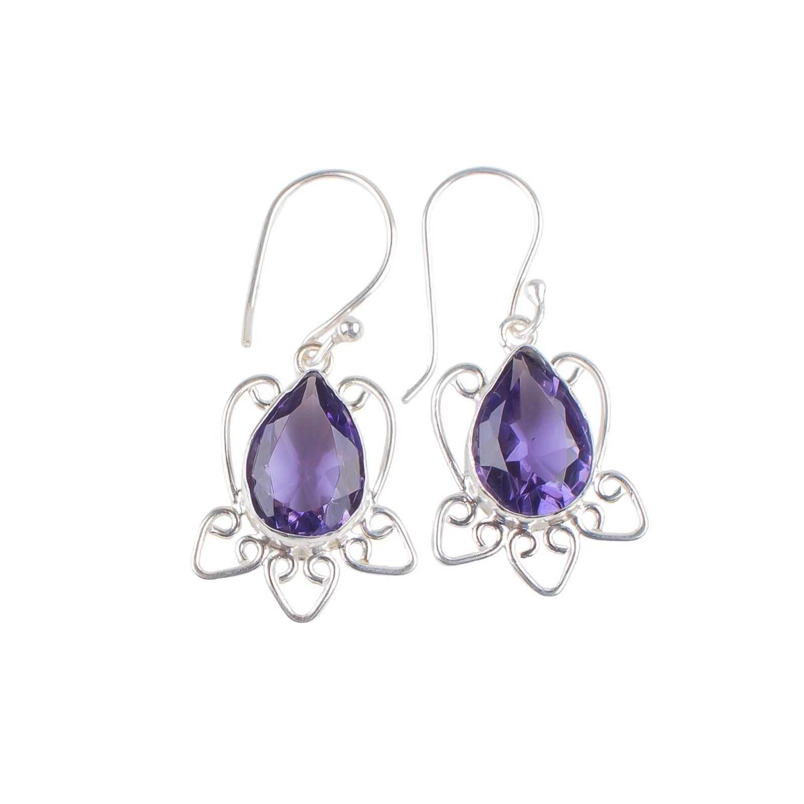 Natural Iolite Gemstone 925 Sterling Silver Elegant Jewelry Earrings For Wedding EE-40-7
Natural Iolite Gemstone 925 Sterling Silver Elegant Jewelry Earrings For Wedding EE-40-7