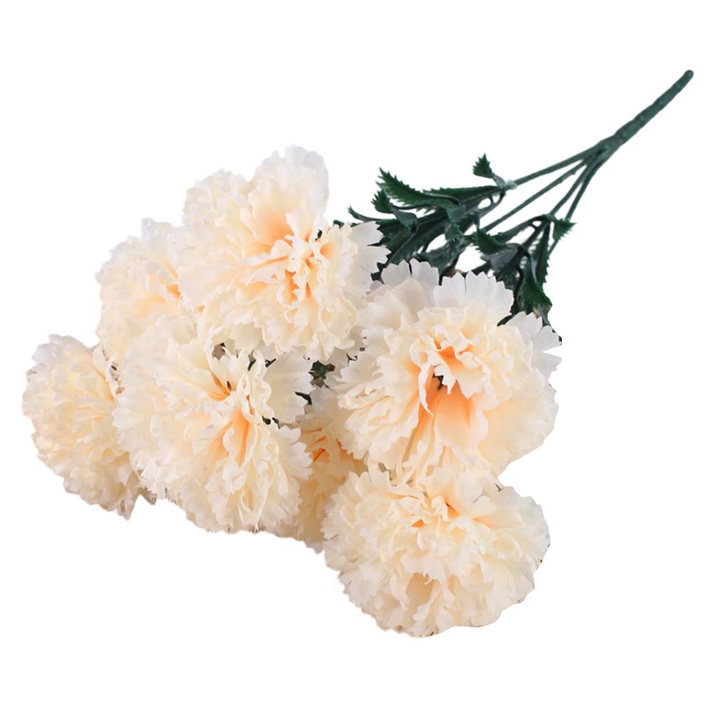 7-head Artificial Carnation Flower Adjustable Stems Silk UV-resistant Waterproof For Home Terrace Courtyard Party Wedding Decor світло-жовтого кольору
7-head Artificial Carnation Flower Adjustable Stems Silk UV-resistant Waterproof For Home Terrace Courtyard Party Wedding Decor світло-жовтого кольору