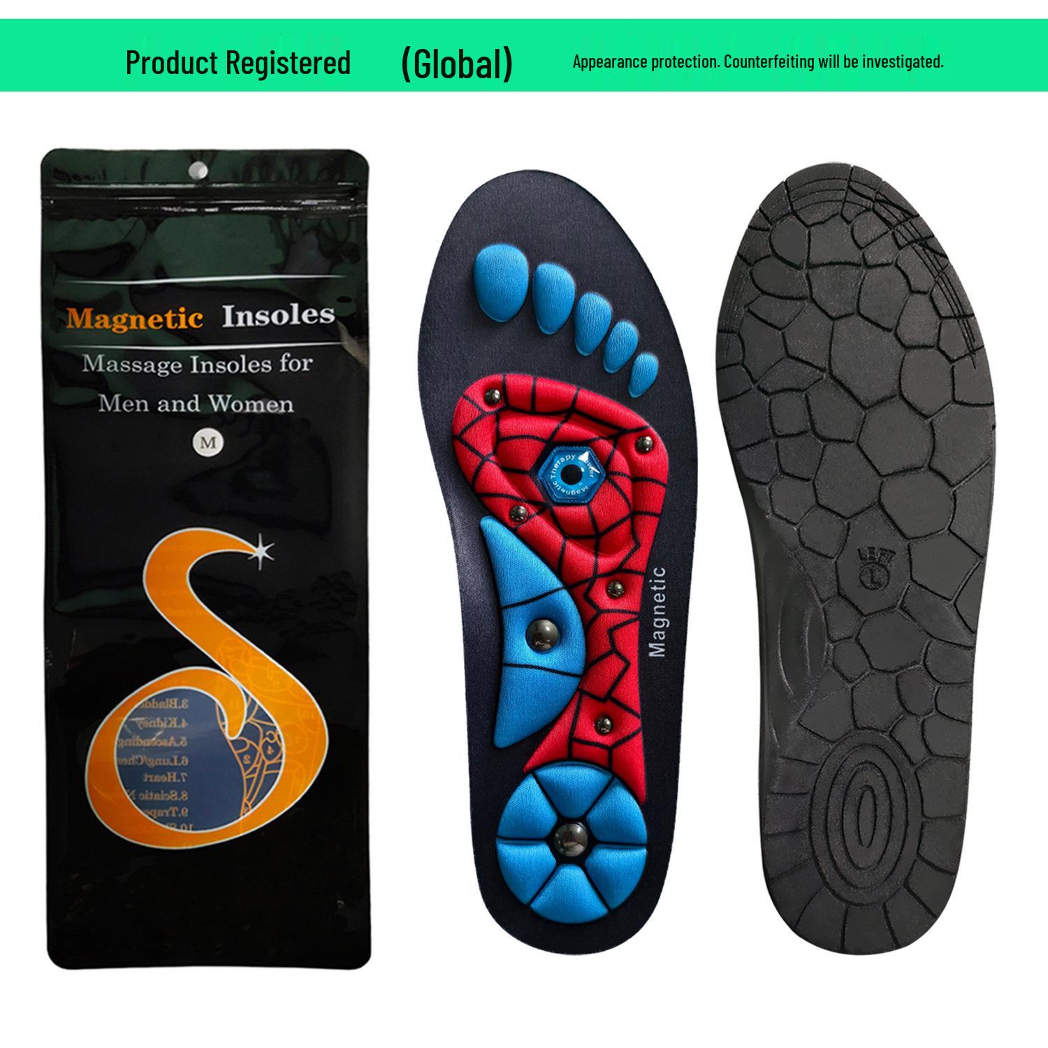 Дышащие стельки с магнитной терапией - Амортизирующие, Обрезаемые, Массажные стельки для мужчин и женщин L 44-47
Дышащие стельки с магнитной терапией - Амортизирующие, Обрезаемые, Массажные стельки для мужчин и женщин L 44-47