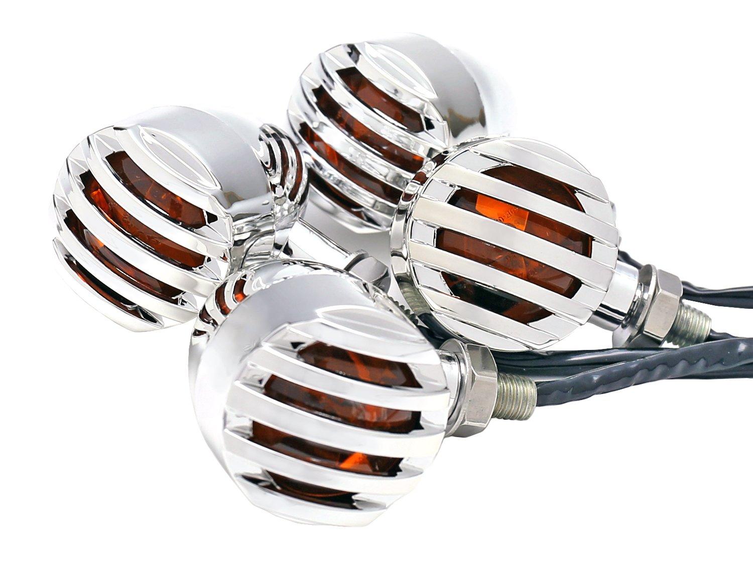 Nakira Motorcycle Turn Signal 4pcs American Bird Gauge Magna Dragster Shadow NKR808 (Plated Silver)
Nakira Motorcycle Turn Signal 4pcs American Bird Gauge Magna Dragster Shadow NKR808 (Plated Silver)