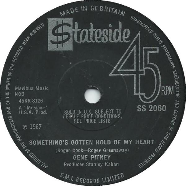 7inch Record GENE PITNEY Somethings Gotten Hold Of My Heart SS2060 Stateside 1967 UK Rock Used
7inch Record GENE PITNEY Somethings Gotten Hold Of My Heart SS2060 Stateside 1967 UK Rock Used
