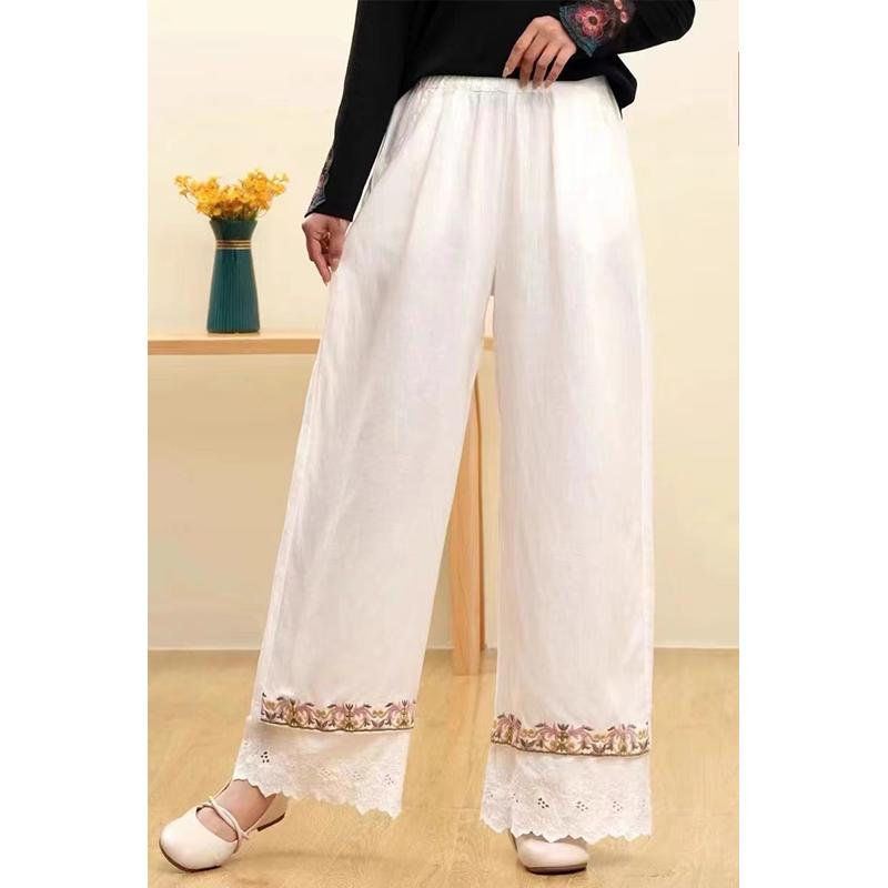 Женские ретро вышитые повседневные брюки с широкими штанинами летние хлопково-льняные брюки свободные брюки с прямыми штанинами 4XL
Женские ретро вышитые повседневные брюки с широкими штанинами летние хлопково-льняные брюки свободные брюки с прямыми штанинами 4XL