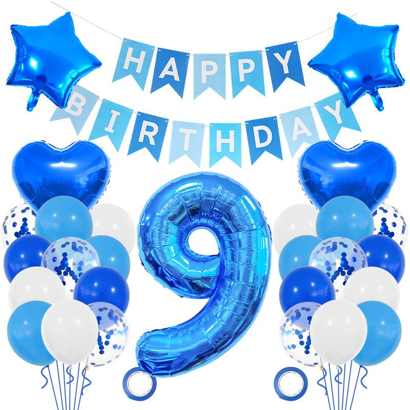New blue balloon set boys and girls birthday party love decoration flag balloon arrangement anniversary photo blue flag set 9
New blue balloon set boys and girls birthday party love decoration flag balloon arrangement anniversary photo blue flag set 9