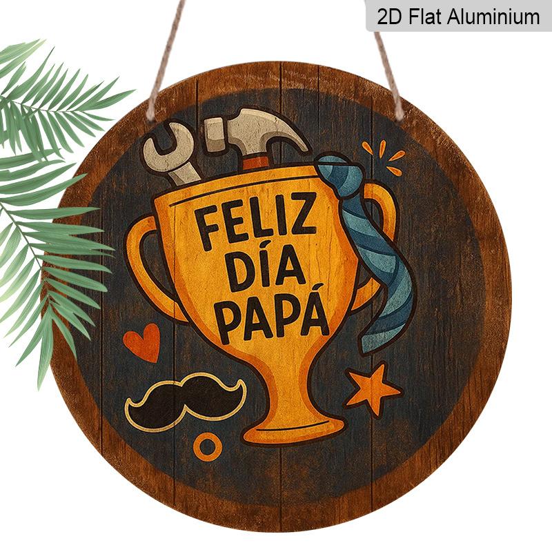 2D Flat - 1pc Round French Aluminum Sign, Vintage Decorative Plaque about Happy Father S Day , Father S Day Gift Decorative Sign, Suitable for Dad 7.87×7.87inch
2D Flat - 1pc Round French Aluminum Sign, Vintage Decorative Plaque about Happy Father S Day , Father S Day Gift Decorative Sign, Suitable for Dad 7.87×7.87inch