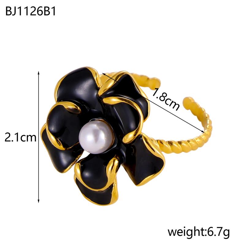 CARLIDANA Ancient Style Stainless-steel Open Ring with Colorful Flowers Personalized Premium Touch Oil Drop Bead Ring for Women resizable чёрный
CARLIDANA Ancient Style Stainless-steel Open Ring with Colorful Flowers Personalized Premium Touch Oil Drop Bead Ring for Women resizable чёрный