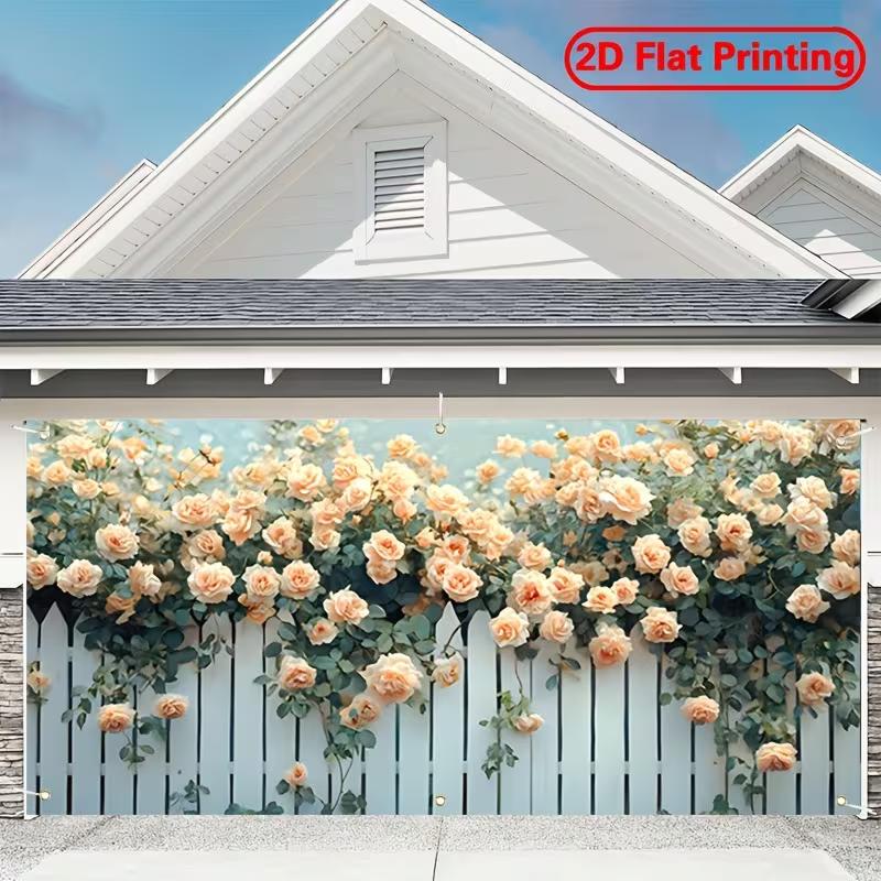 2D Romantic Garden Fence Backdrop, 2D Flat Printing Lush Pastel Roses Climbing on White Picket Fence Background Cloth 47.2x31.5inch/120*80cm
2D Romantic Garden Fence Backdrop, 2D Flat Printing Lush Pastel Roses Climbing on White Picket Fence Background Cloth 47.2x31.5inch/120*80cm