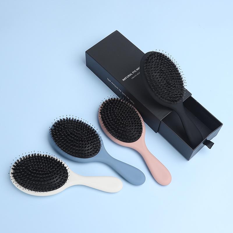 Cross-Border Boar Bristle Hairbrush: Scalp Massage & Frizz-Smoothing Comb 20*10*3cm 169g
Cross-Border Boar Bristle Hairbrush: Scalp Massage & Frizz-Smoothing Comb 20*10*3cm 169g