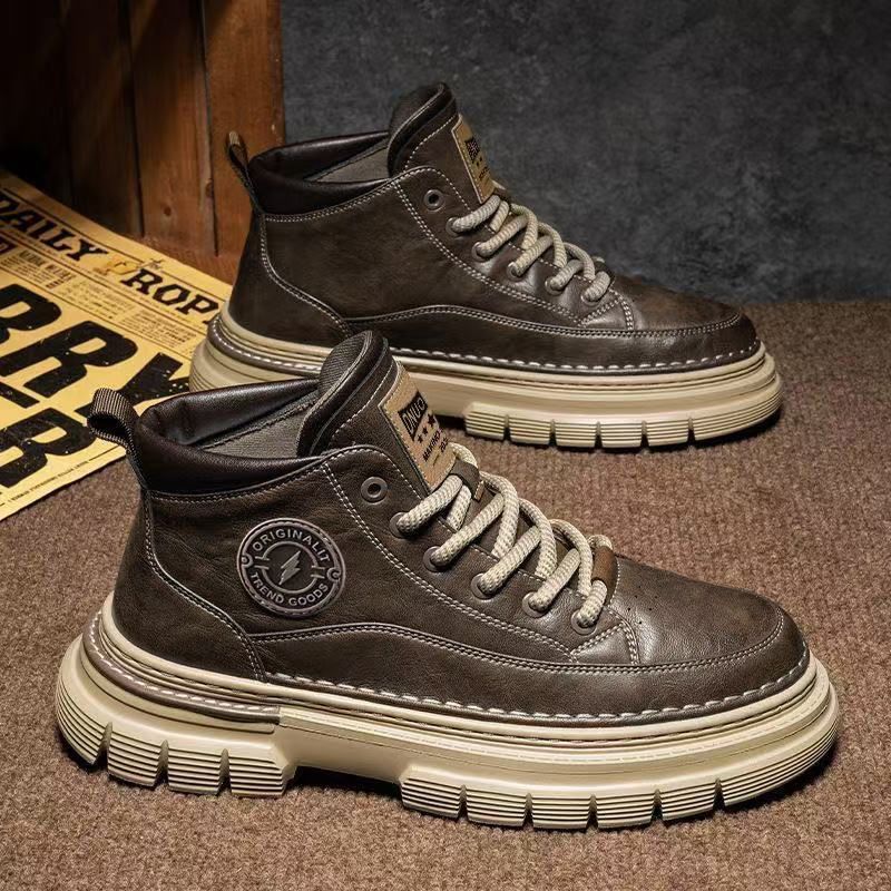 Autumn and winter men s shoes retro Martin boots men s high-top men s casual leather shoes medium-top outdoor non-slip tooling boots 39 кофейный
Autumn and winter men s shoes retro Martin boots men s high-top men s casual leather shoes medium-top outdoor non-slip tooling boots 39 кофейный