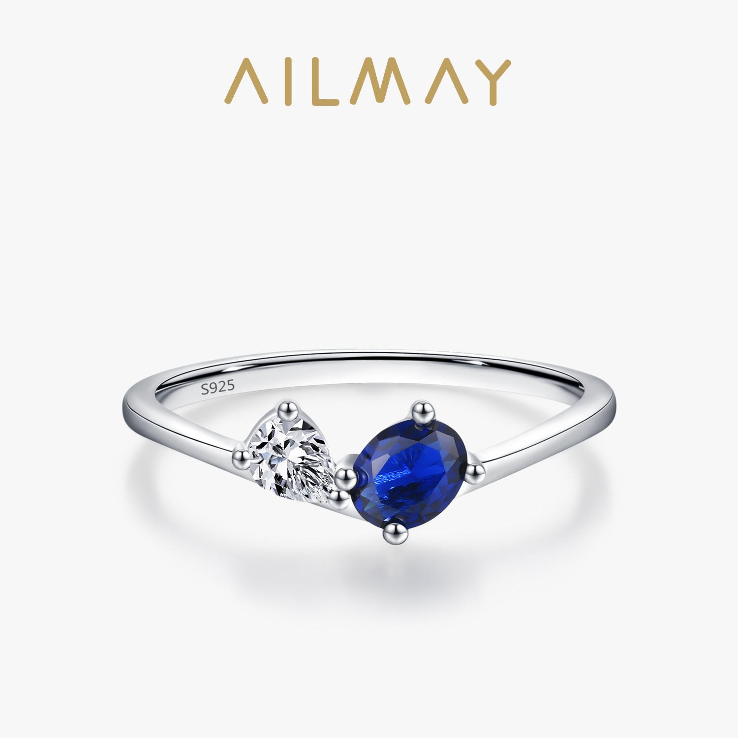 Ailmay Charming 925 Silver Geometric Design Ring For Women Simple Blue White Zircon Fine Bridal Jewelry 6
Ailmay Charming 925 Silver Geometric Design Ring For Women Simple Blue White Zircon Fine Bridal Jewelry 6