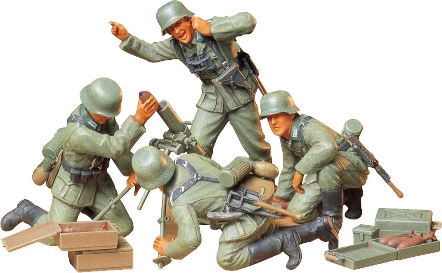 Tamiya Military Miniature Series Німецька армія Infantry Mortar Team Set Plastic Model 35193 1/35 No.193
Tamiya Military Miniature Series Німецька армія Infantry Mortar Team Set Plastic Model 35193 1/35 No.193