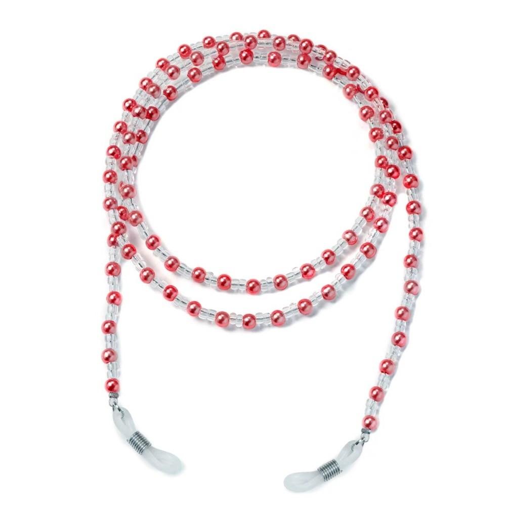 Beaded Glasses Chain Cord Holder Mask Lanyard Fashion Eyeglass Chain Women Men Red-1
Beaded Glasses Chain Cord Holder Mask Lanyard Fashion Eyeglass Chain Women Men Red-1